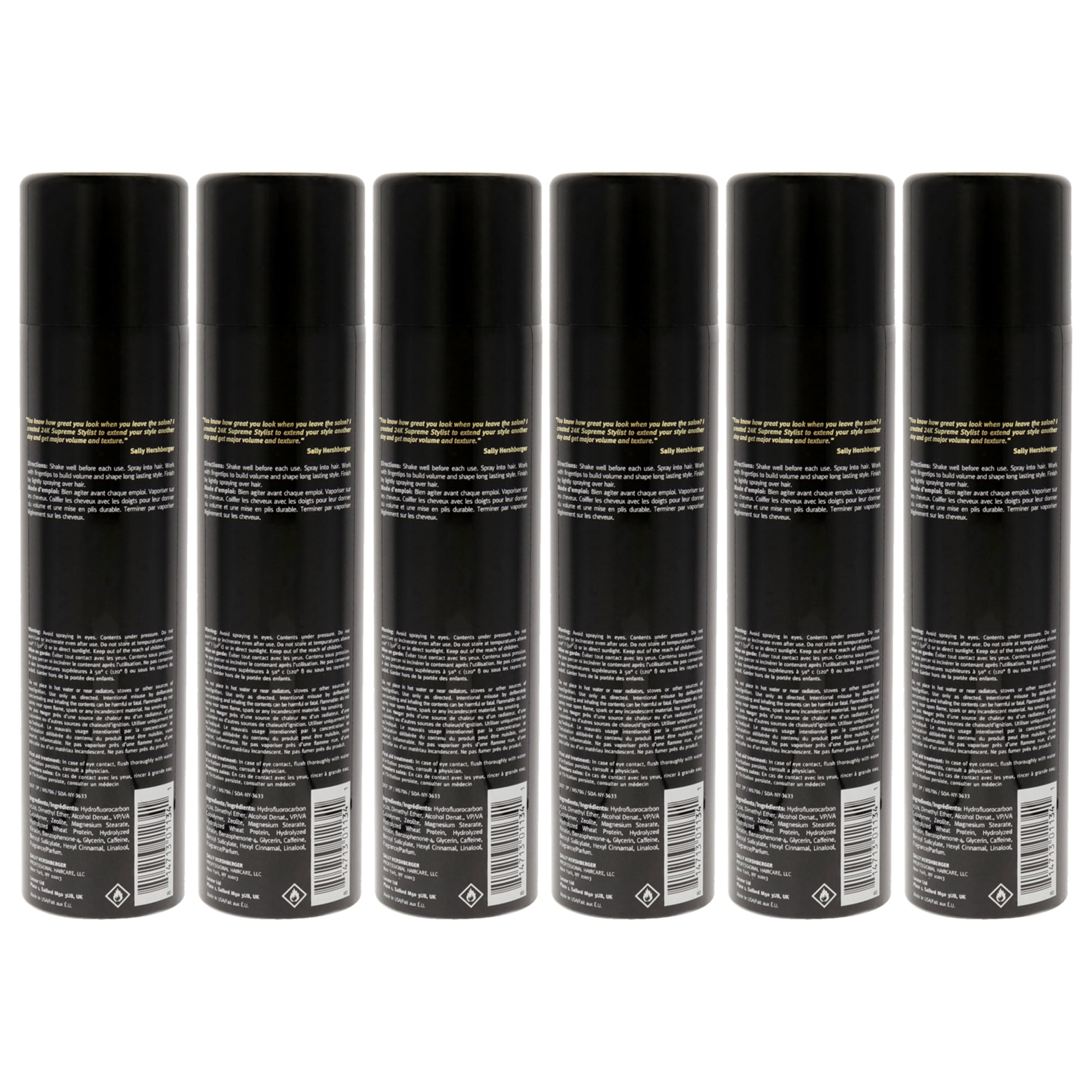 Sally Hershberger 24K Supreme Stylist Voluminous Dry Shampoo - Pack of 6 , 8.5 oz Dry Shampoo