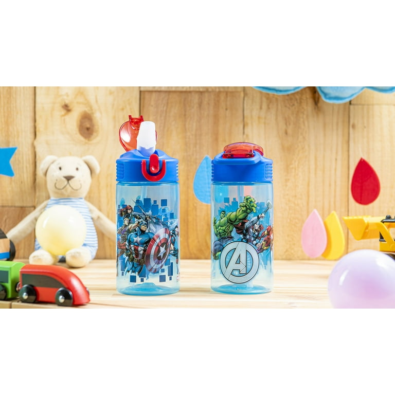 Zak Designs Bluey (16oz, 2pc Set), Kids Water Bottles, Kids School