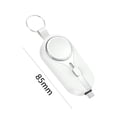 thumbnail image 3 of 2-en-1 Llavero Power Bank Mini Cargador Impermeable 2000mAh (Blanco para Tipo C), 3 of 3