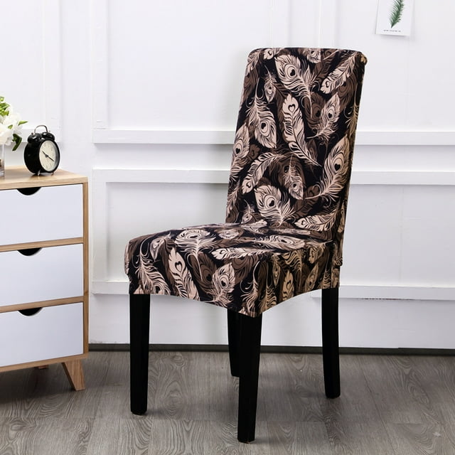 4pcs Stretch Removable Washable Dining Chair Protector Cover Seat Slipcover for Hotel, Dining Room, Ceremony, Banquet Wedding Party A3