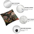 thumbnail image 4 of Acheng Cushion Cases Chinoiserie Coral Peony Floral Pillowcase Asian Chic Dragonfly Throw Pillow Case Abstract Throw Pillow Covers Farmhouse Decorative for Living Room Farmhouse Patio,Set of 2 White, 4 of 6