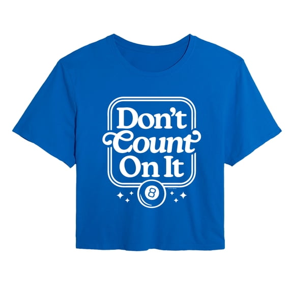 Magic 8 Ball - Don't Count On It - Juniors Cropped Graphic T-Shirt