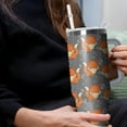 thumbnail image 6 of 40 oz Fox Tumbler with Handle and Straw, Insulated Stainless Steel Cup with Lid, Travel Coffee Mug Water Bottle, Animal Lovers Women Gifts, 6 of 6