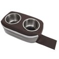 thumbnail image 2 of Pontoon Cup Holder With Double Stainless Steel Cup Holder Portable Drink Bottle Holder for RV Yachet Boat Car Brown, 2 of 11