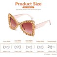 thumbnail image 4 of Bling Bedazzled Rhinestone Sunglasses for Women Sparkly Glitter Diamond Rave Glasses Disco Accessories, 4 of 5