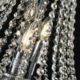 thumbnail image 6 of 20" Chrome Crystal Chandelier with Adjustable Height, Modern Ceiling Light Fixture for Living Room, Dining Room, Staircase, 11-Light E12 Bulb Base (No Bulbs), 6 of 11