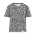 thumbnail image 4 of ALLLIST Womens Tops Summer Short Sleeve Crew Neck T-Shirts Solid Gray Trendy Shirts Womens Clothing, 4 of 4