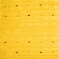 thumbnail image 1 of Ahgly Company Indoor Square Solid Yellow Modern Area Rugs, 7' Square, 1 of 4