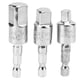 thumbnail image 1 of Juego de enchufes para taladro eléctrico, adaptador cuadrado de vástago hexagonal de Metal, giratorio de 360 grados, 3 uds., 1 of 8