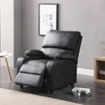 thumbnail image 2 of Hodedah Recliner with 2-Cup Holders in Black, 2 of 11
