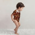 thumbnail image 4 of Yiaed Warm Plants and Mushrooms Print Infant Climbing Short Sleeve Onesie One-Piece Baby Bodysuit Clothes 0-12 Months -9M, 4 of 6
