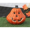 thumbnail image 3 of Halloween Decorations Clearance! Halloween LED Light Up Pumpkins Fall Decorations, 9.44" x 7.87" Resin Waterproof Jack O Latern Lamp, Home Table Top Porch Props Decor for Yard Garden Indoor Outdoor, 3 of 7