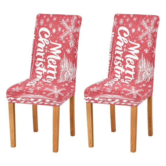 BZSMCE Chairs Slipcovers Dining Chair Covers Classical Design Merrh Christmas Pattern Creative Pattern