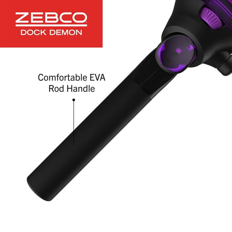 Zebco Dock Demon Spincast Reel and Fishing Rod Combo, 30 Zebco Dock Demon Spincast Reel and Fishing Rod Combo, 30