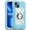 Ice Blue, variant on KOMI Compatible with iPhone 14 Pro Max Case 6.7 Inch with Built-in 360°Rotating Ring Stand, Military Grade Drop Protection Full Body Rugged Heavy Duty Protective Cover Rainbow Pink