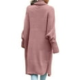 thumbnail image 2 of CAICJ98 Womens Cardigan Sweaters Fall 2023 Women's Long Sleeve Open Front Casual Thin Cardigan Lightweight Soft Cardigan Pink,XXL, 2 of 4
