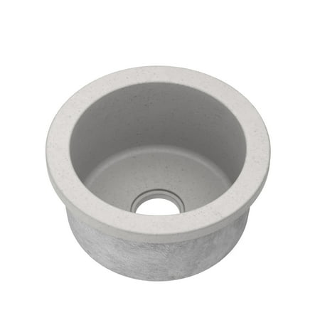 Native Trails Nsb1607 Nativestone 16 Undermount Single Basin Concrete Bar Sink - Wood