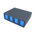 thumbnail image 2 of Almencla Card Deck Box Baseball Card TCG for 2400+ Cards Trading Cards Case Deck Case Black Blue, 2 of 8