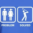 thumbnail image 3 of CafePress - Problem Solved Golfing Dark T Shirt - Men's Classic Graphic Cotton T-Shirt, 3 of 4