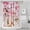 Vintage Pink Pastel, variant on Floral Shower Curtain Watercolor Botanical Bathroom Decor Rustic Flower Design Fabric Bath Curtain for Tub Country Style Home Accessories with Hooks,72x84in(180*210cm)