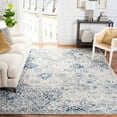 thumbnail image 3 of SAFAVIEH Madison Judith Distressed Area Rug, White/Royal Blue, 9' x 9' Square, 3 of 10