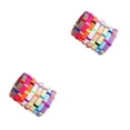 thumbnail image 4 of Langgg Hair Band Elastic Scrunchie Ponytail Holder Rings Accessories Color Random color random 4cm 2Set, 4 of 6