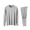 Gray#2, variant on Jamicy Mens Pajamas Set Solid Color Sleepwear Pj Sets V Neck Long Sleeve Shirts and Pants Soft 2 Pcs Lounge Sets with Pockets