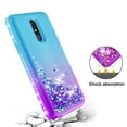 thumbnail image 6 of FIEWESEY for LG Stylo 5 Case,Liquid Glitter Diamond Quicksand Cute TPU Protective Cover for Girls and Women Phone Case for Stylo 5/Stylo 5 Plus(Green/Purple), 6 of 6