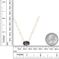 thumbnail image 6 of Gem Stone King 14K Yellow Gold Green Mystic Quartz Pendant Necklace for Women | 3.60 Cttw | Gemstone Birthstone | Oval 11X9MM | With 18 inch Chain, 6 of 6