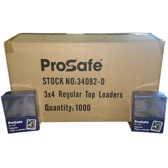 ProSafe 3"x4" Regular Top Loaders, 1000 Count, Trading Card Holders  34082-D