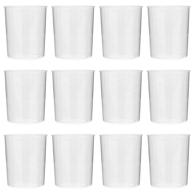MasteelfCA 40Pcs 100ML Graduated Measuring Cup Liquid Measuring Cup Set for Laboratory