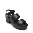 thumbnail image 2 of Sandalias de Plataforma DREAM PAIRS SDHS2429W Tacón Grueso Negro, 2 of 7