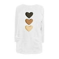 thumbnail image 6 of Sexlip Valentines Outfits for Women Oversized Sherpa Lined Pullover Tops Love Heart Graphic Crewneck Tunic with Pockets White M, 6 of 7