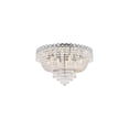 thumbnail image 3 of Century 9 light Chrome Flush Mount Clear Royal Cut Crystal, 3 of 10