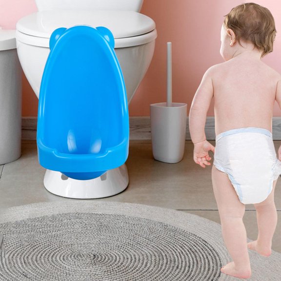 PETSOLA Pee Trainer Baby Training Potties, Bathroom, Portable Removeable Hanging Potty Trainer Urinal Children Urina for Boys Child Blue