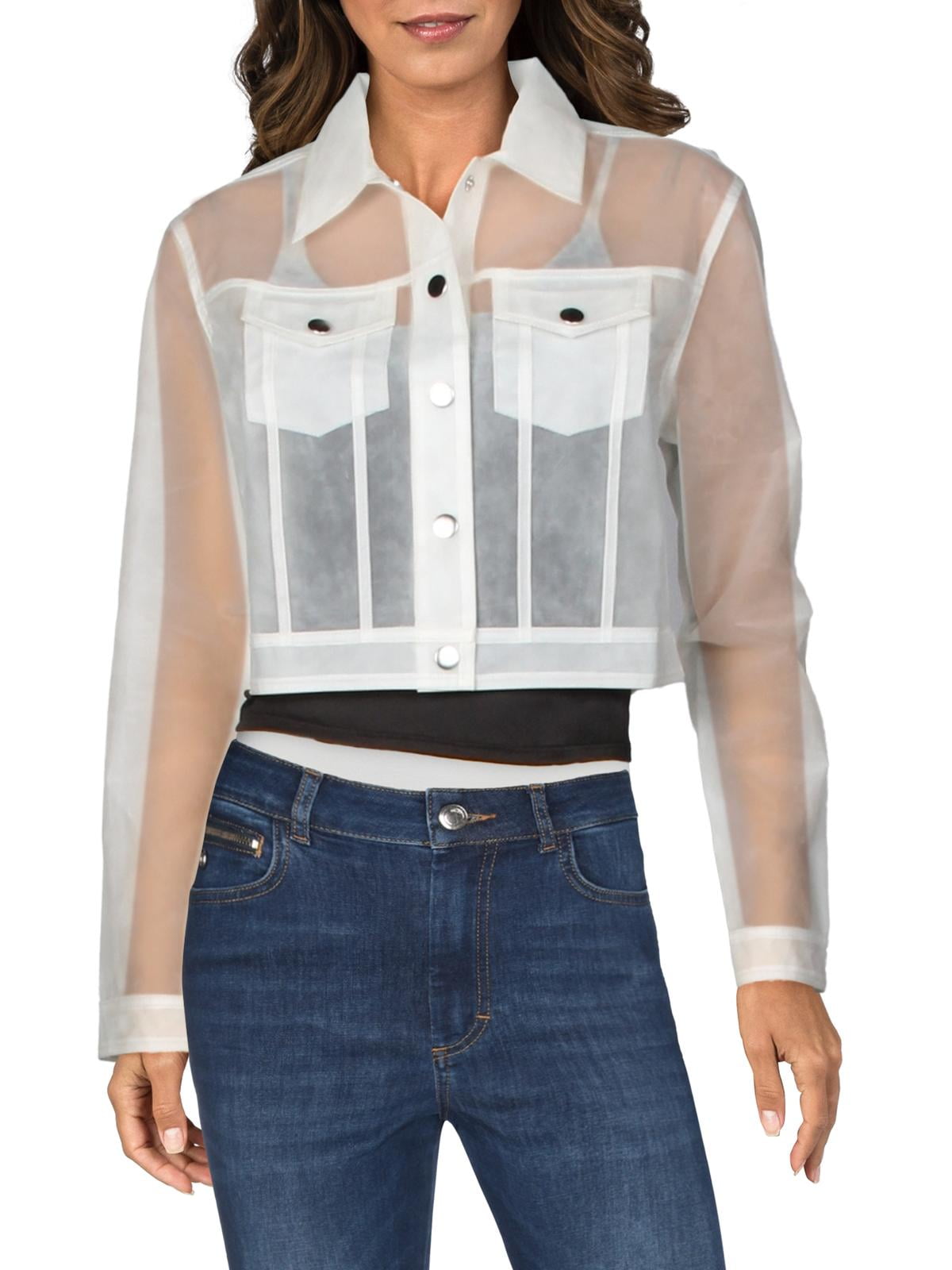 J Brand Womens Cyra Vinyl Translucent 