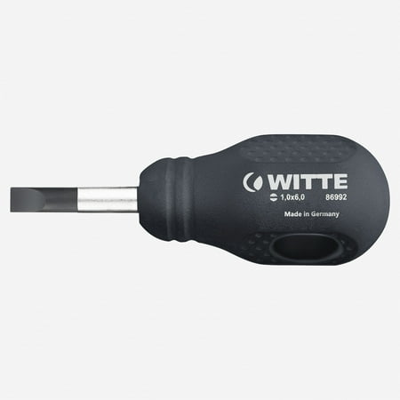 

Witte 86992 Maxx Slotted Stubby Screwdriver 6.0 x 25mm