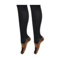 thumbnail image 1 of harmtty Women Breathable Patchwork Compression Stockings Cycling Running Long Socks,Black L/XL, 1 of 8