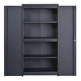thumbnail image 3 of Edsal Lightweight Aluminum Freestanding Tall Garage Storage Cabinet, Black, 3 of 5