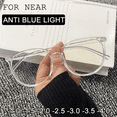 thumbnail image 2 of Transparent Glasses Women Men Retro Anti Blue Light Computer Eye Glasses Girls Clear Eyeglasses Large Frame Optical Spectacles Leopard, 2 of 6