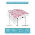 thumbnail image 4 of Full Size Quilt Bedding Set, Pink Coastal Reversible Summer Quilt 3 Pieces, Summer Ocean Sea Waves Starfish Corals Lightweight Bedspreads Coverlets with 2 Pillow Shams for All Seasons, 4 of 5