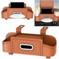 thumbnail image 4 of Caja Almacenamiento para Respaldo Asiento Coche Caja Almacenamiento Decorativa para Asiento Pañuelos Caja Almacenamiento Interior (naranja) [amarillo], 4 of 9