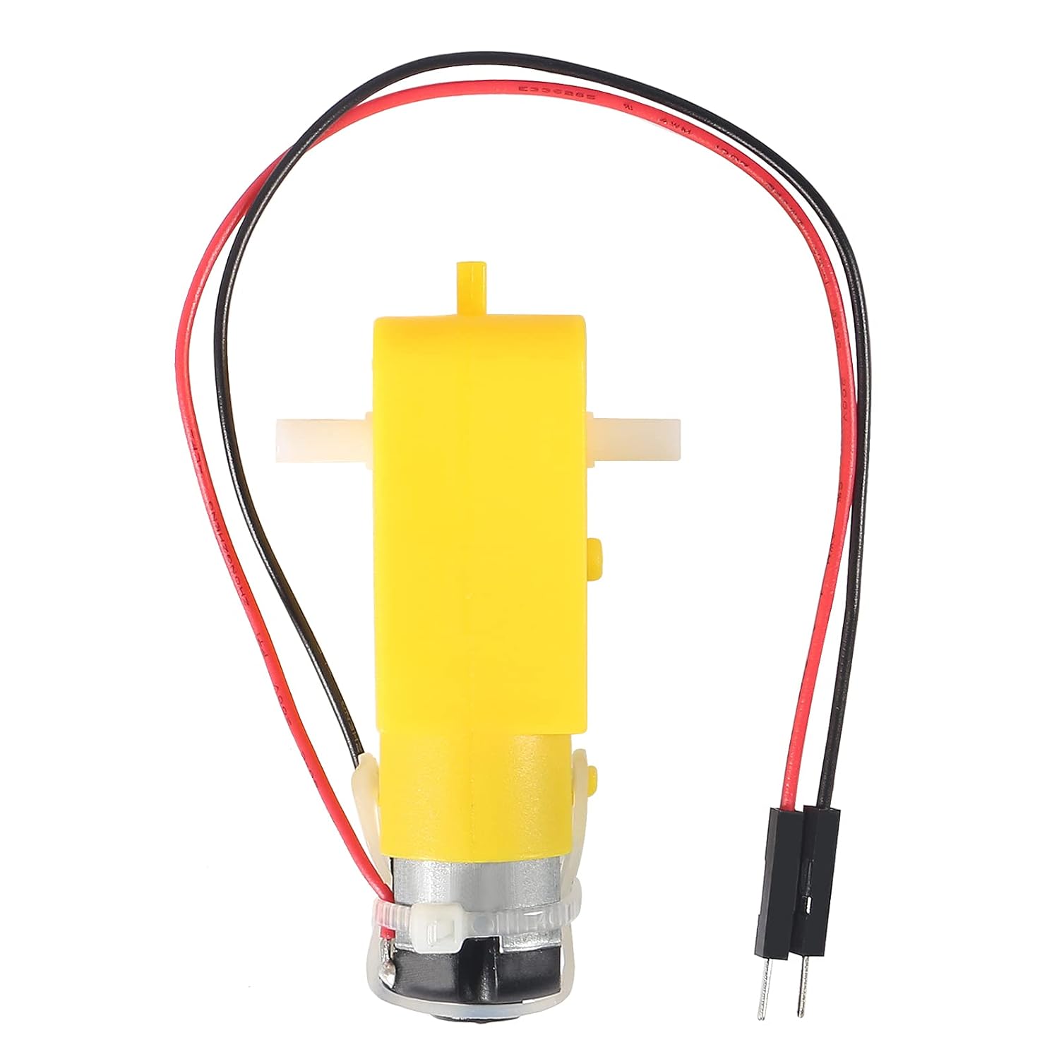 4PCS Motor TT, Motor de Engranaje DC 3-6V 1:48 con Cables de 25mm, Doble Eje 200RPM para Coche Robot Arduino Smart Car Proyectos DIY - Motor TT de Repuesto para Chasis de Robot Arduino 5