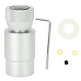 thumbnail image 1 of Adaptador de CO2 para soda, conector de válvula ASA 1/4BSPP-TR21-4, accesorio de llenado plateado, 1 of 14