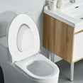 thumbnail image 6 of YOLOKE Elongated Vinyl Toilet Seat with Comfort Foam Cushioning - Fits Standard Size Fixtures, 6 of 7