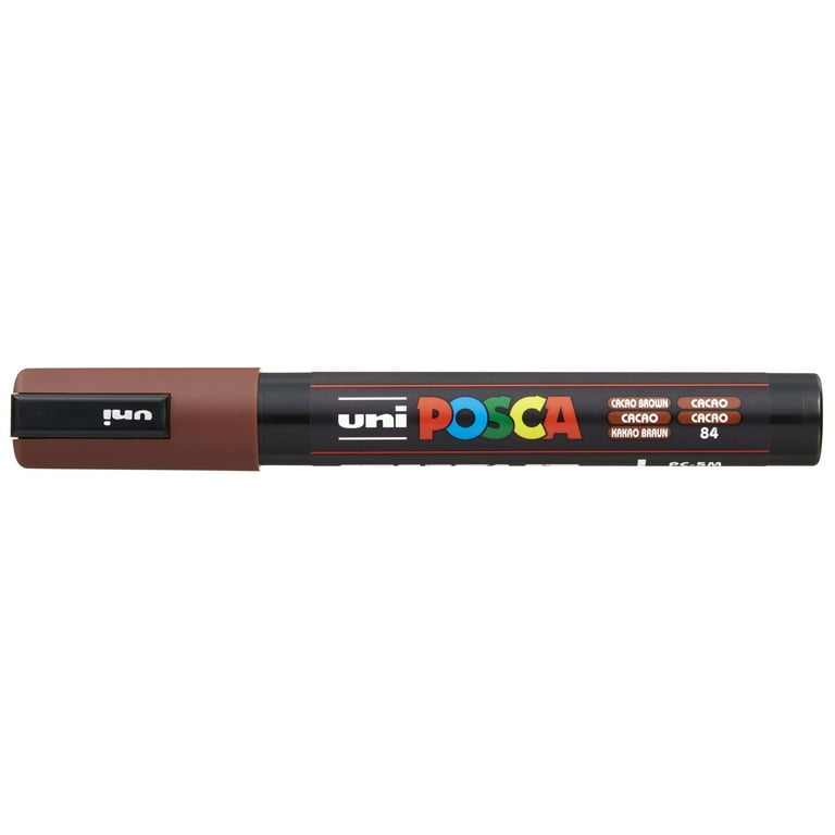 Posca Paint Marker, Medium, PC-5M New Dark Colors Set of 7