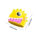thumbnail image 3 of kkbbma under $5 Kids Swim Cap Animal Head Silicone Swimming Cap Fun Cartoon Shark Pattern Waterproof for Long and Short Hair Boys and Girls, 3 of 6
