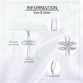 thumbnail image 4 of Infinity Cross Earrings S925 Sterling Silver Abalone/Turquoise/Opal Dangle Earrings Leverback Christian Jewelry For Women Lover Mother Gifts, 4 of 10
