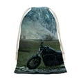 thumbnail image 1 of Harley Davidson Bolsa de regalo con cierre de cinta navideño para decoración de Navidad, 20 cm × 31 cm., 1 of 6