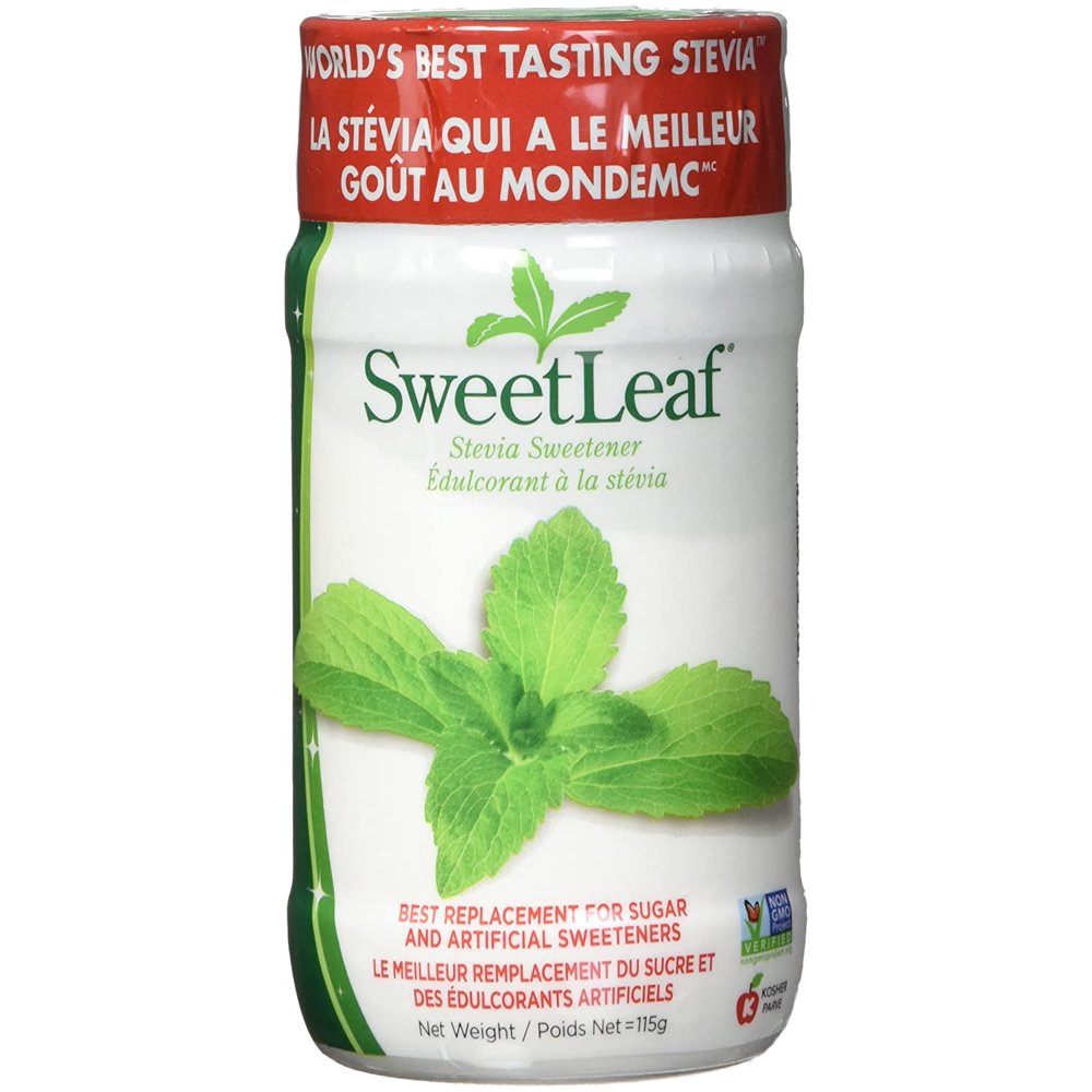 SweetLeaf Stevia Powder, 4Ounce Shaker Jars (Pack of 2)